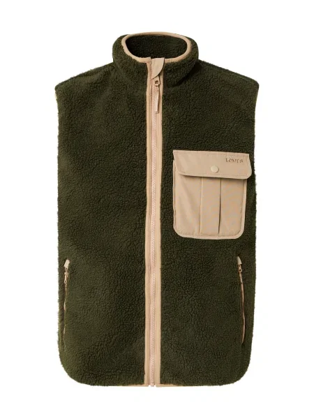 LEVI'S ® Vestă Joonie Sherpa Vest / oliv bej