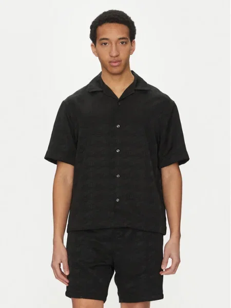 HUGO Ing Espino Oversize fekete
