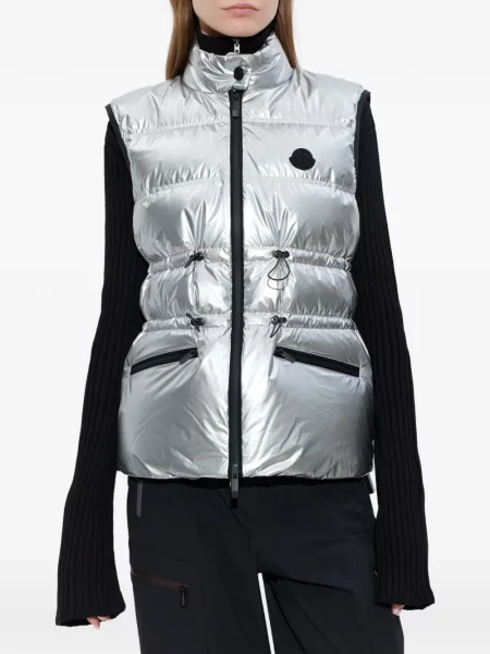 Vestă Moncler argintiu
