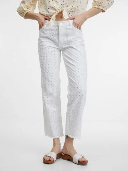 Pantaloni Orsay alb