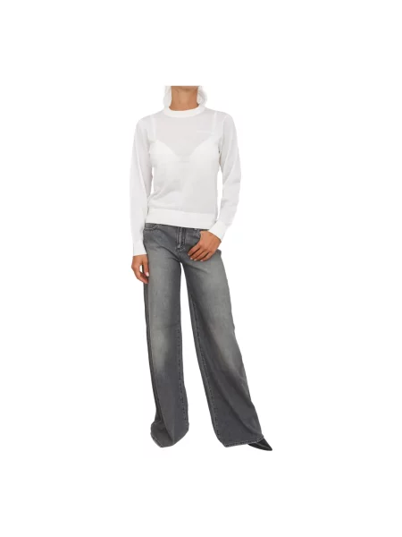 Sweter Armani Exchange wełniany biały