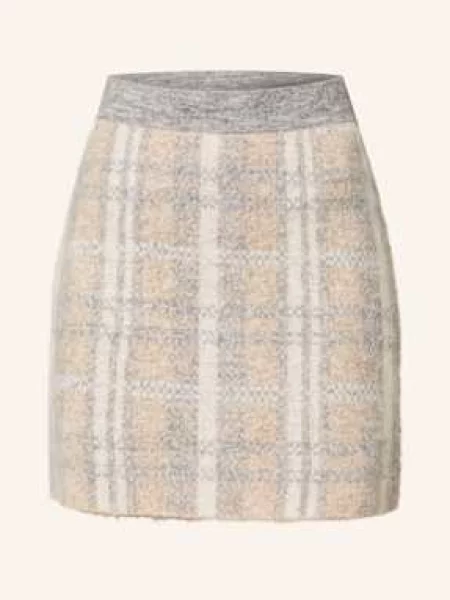 Darling Harbour Spódnica Z Dzianiny Z Dodatkiem Alpaki beige beżowa