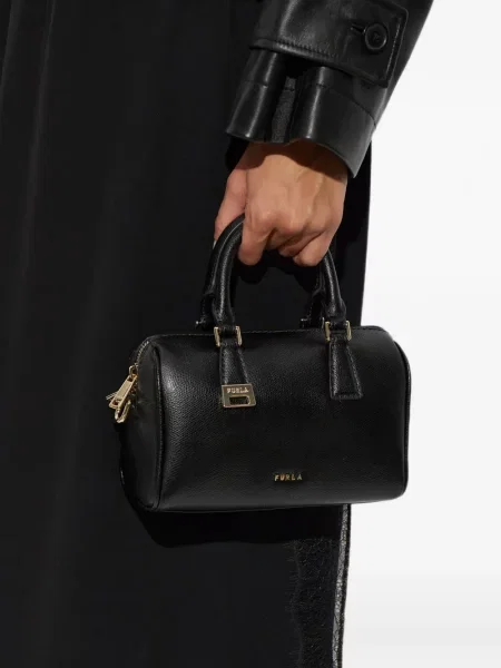 Geantă shopper Furla din piele negru