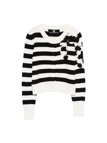 Kardigan Ermanno Scervino w kwiatki czarny