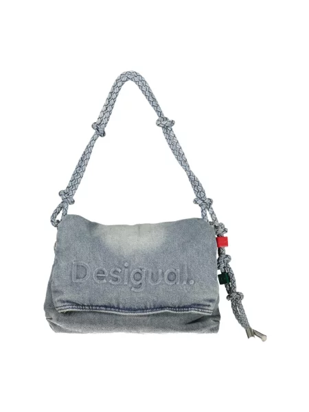 Torebka Desigual z autografem niebieska