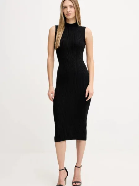 Guess sukienka JULIA maxi dopasowana czarny