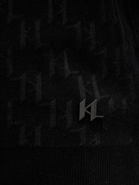Шерстяной свитер Karl Lagerfeld черный