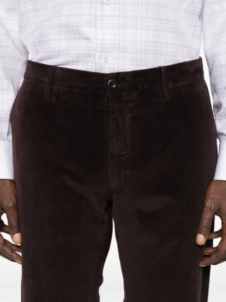 Pantaloni Incotex de catifea cord maro