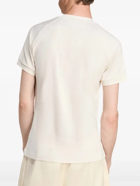 Top Adidas tricotate cu broderie negru