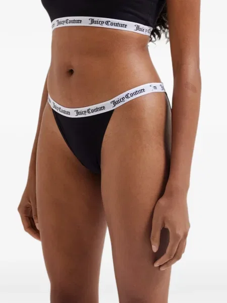 Brief bugyi Juicy Couture autogrammal fekete