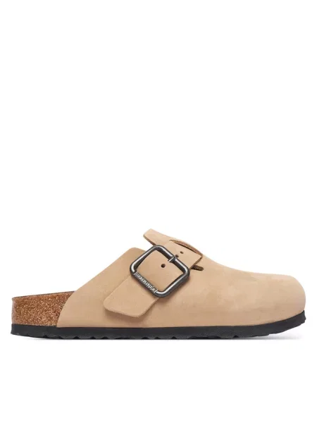 Klapki Birkenstock beżowe