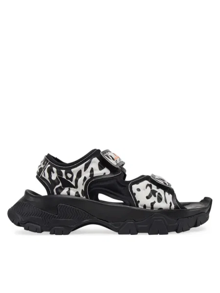 Adidas by Stella McCartney szandál Hika Sandal Canvas AOP női fekete