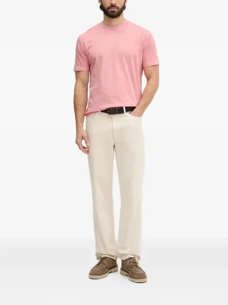 Tricou Gant cu broderie roz
