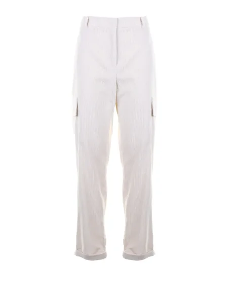 Pantaloni cargo Eleventy cu dungi