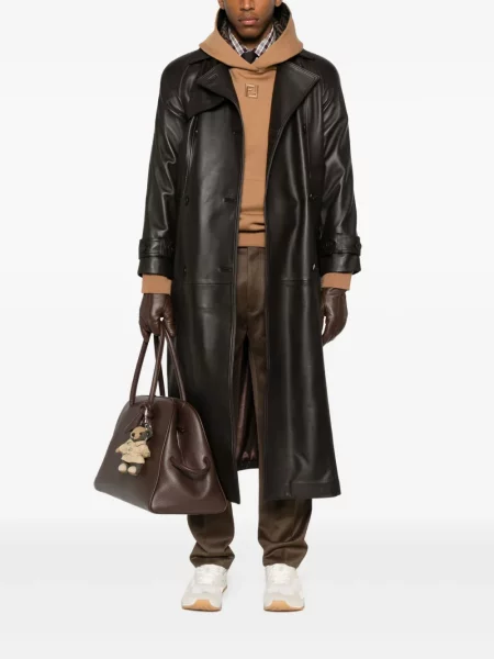 Vlněné kalhoty Zegna hnědé