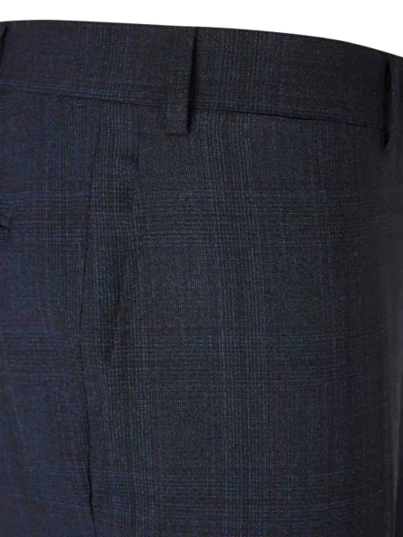 Costum Canali în carouri de costum albastru