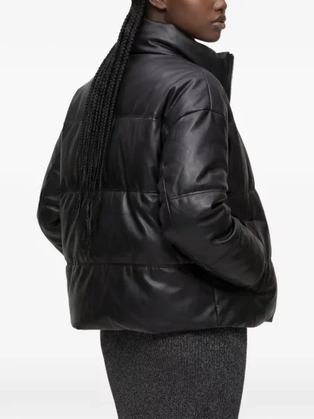 Kožená džínová bunda Karl Lagerfeld Jeans černá