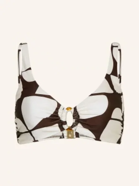 Mrs & Hugs Bralette Bikini Top braun biały