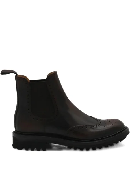 Botine chelsea Church's din piele maro