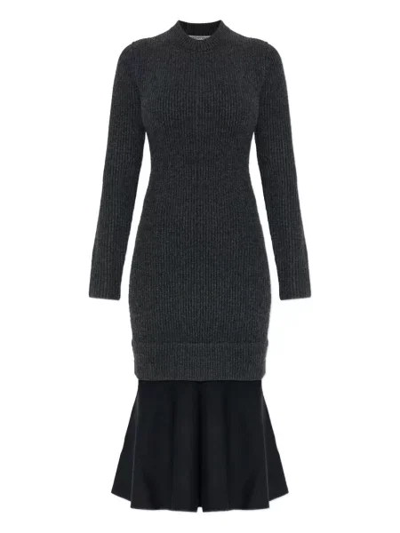 Rochie maxi Alexander Wang până la genunchi de costum gri