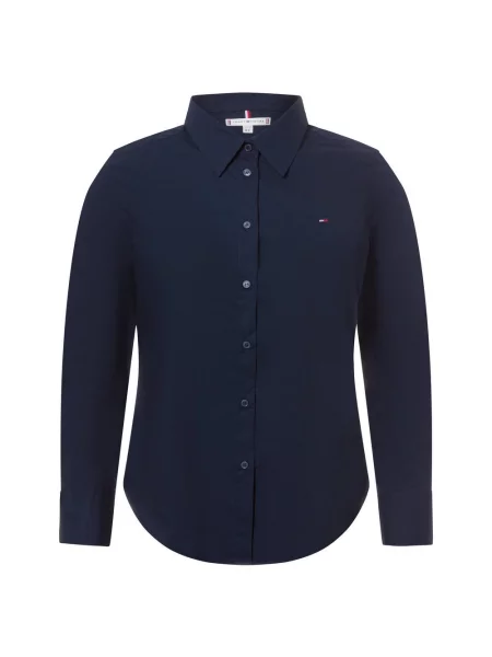 Tommy Hilfiger Bluzka Kobiety jednolity 34 niebieski