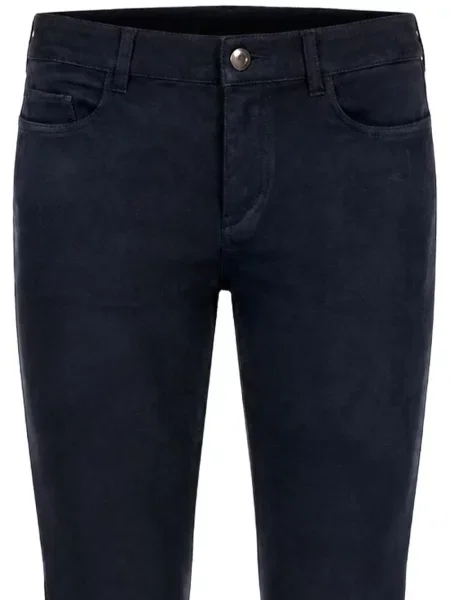 Pantaloni Stouls din piele de căprioară negru