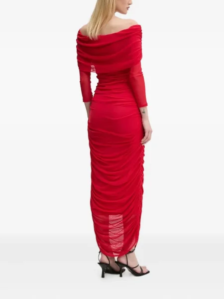 Rochie maxi Never Fully Dressed de costum roșu