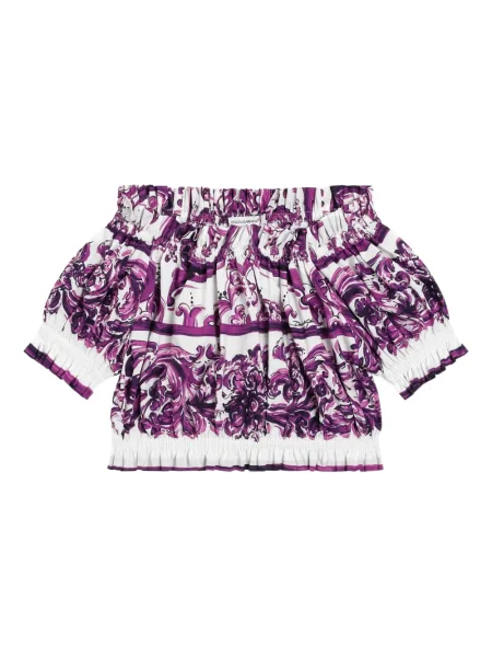 Top dziecięcy Dolce And Gabbana fioletowy