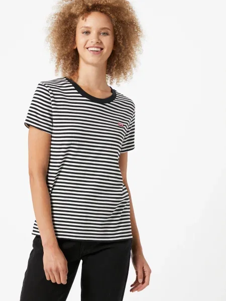 LEVI'S Tricou negru alb