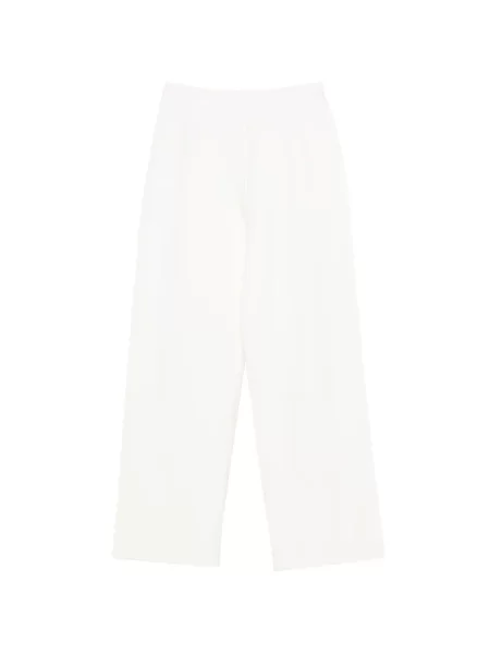 Stras pantaloni Liu Jo alergare alb