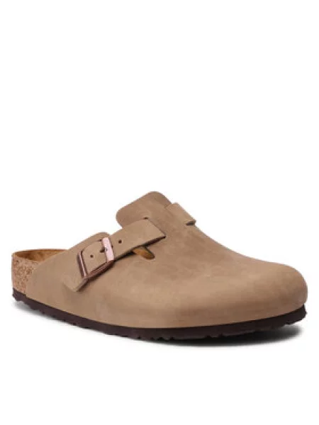 Шльопанці Birkenstock Boston Bs Бежевий коричневі
