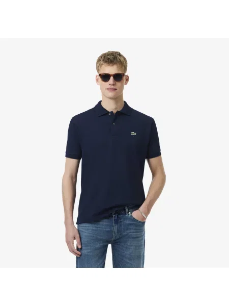 Lacoste Koszulka Polo Classic Fit Original Piqué granatowa