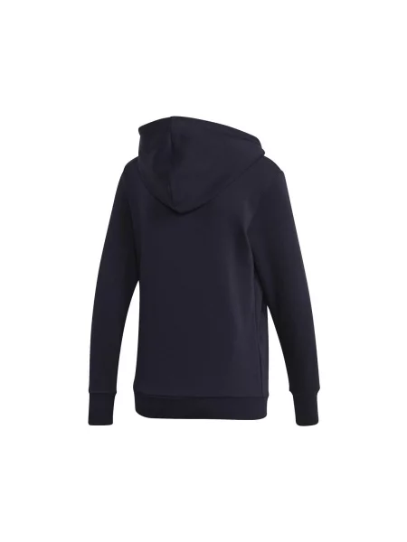 Majica s kapuljačom Adidas od flisa crna