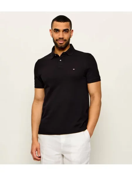 Tommy Hilfiger Tenisz póló | pique fekete