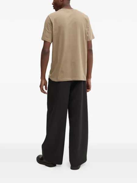 Tričko Msgm s potiskem hnědé