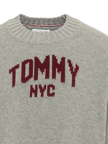 Sweter dziecięcy Tommy Hilfiger szary