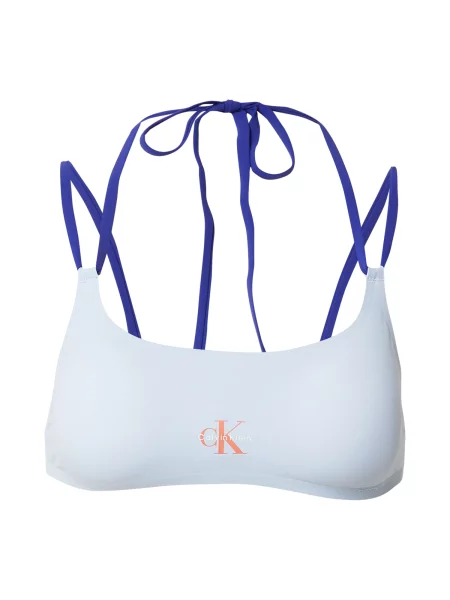 Calvin Klein Swimwear Sutien costum de baie albastru / albastru pastel / portocaliu alb