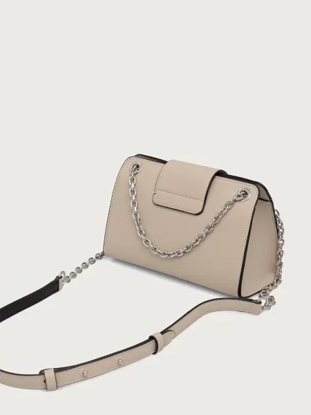 Armani Exchange oldaltáska női műbőr bézs