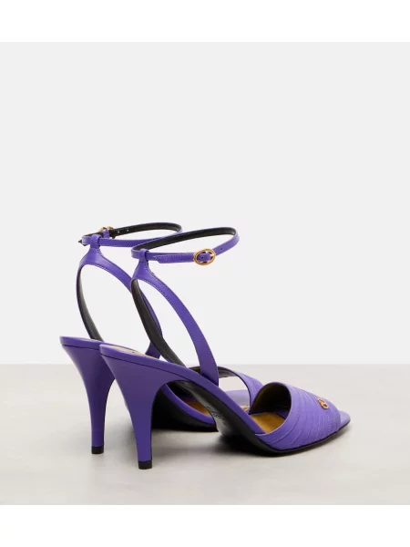 Sandale Valentino Garavani din piele violet