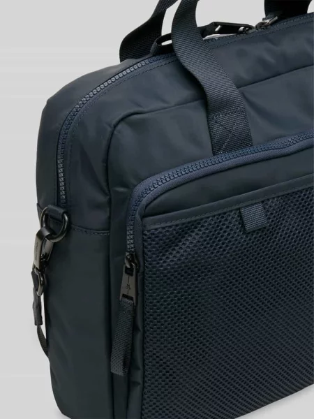Torba na laptop z naszywką z logo Marc O'polo granatowa