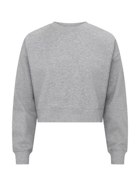 Clique Miami Cropped – Krótki sweter w luźnym kroju – Grey Melange szary