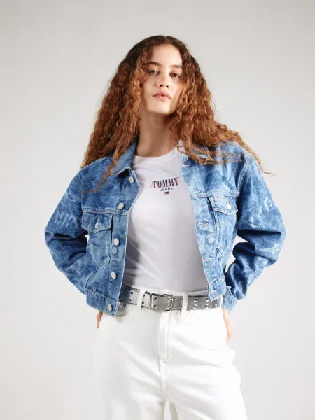 Tommy Jeans Farmer kabát Claire kék