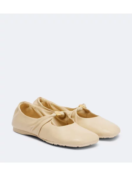 Pantofi cu toc Loewe din piele bej