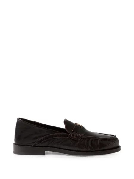 Pantofi loafer Claudie Pierlot cu autograf maro