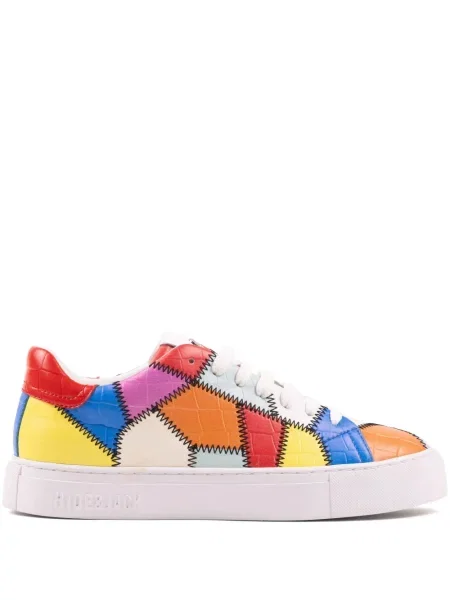 Sneakerși Hide&jack din piele portocaliu