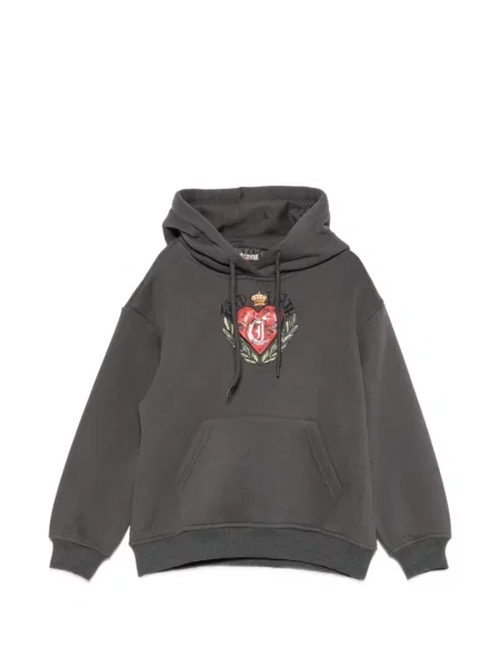 Bluza z kapturem dziecięca Just Cavalli szara