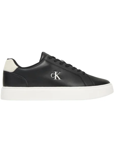 Sneakerși Calvin Klein Jeans din dantelă alb