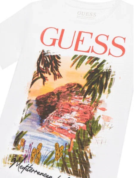 Dětské tričko Guess bílé