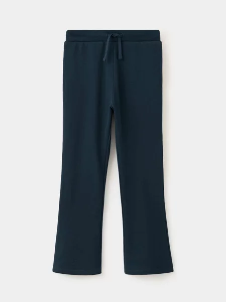 Spodnie jogger flare z elastycznym pasem Dzieci 12 MANGO KIDS granatowy