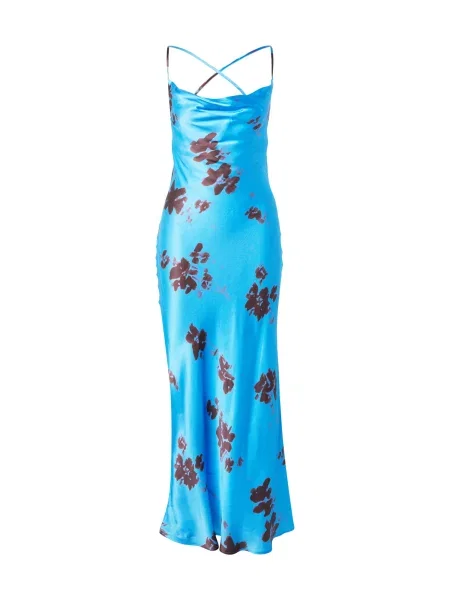 TOPSHOP Rochie de vară azur / vin roșu